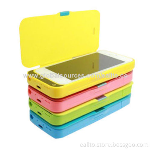 Power Bank Cases for iPhone 5, 2,200mAh Capacity, Sized 62 x 16 x 136mm